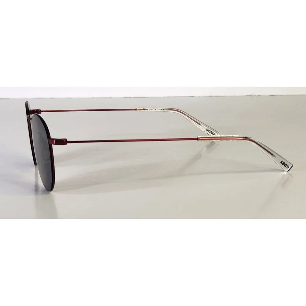 Kenzo Sunglasses KZ 5118 Metallic Red Made In France Lightweight Metal Frames